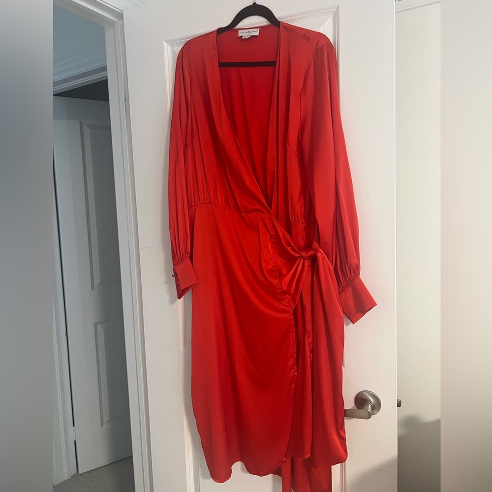 Midi wrap dress